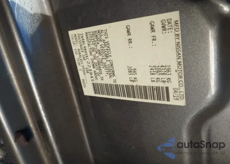 2019 Nissan Altima 2.5 S из США, поврежденный, VIN 1N4BL4BVXKC223945